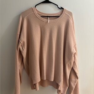 Free People Blush Pink Sweater